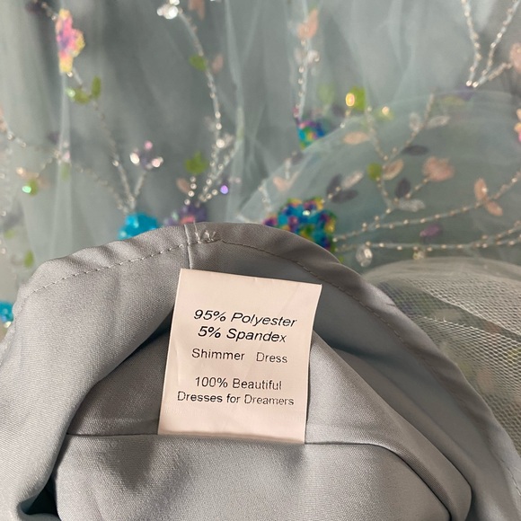 JessaKae Light Blue Floral Midi Dress - Picture 9 of 9